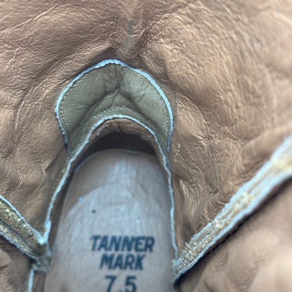 Tanner Mark western cowboy Light Tan Leather Women’s Boots 7.5 -Rodeo-Festival - Picture 9 of 11